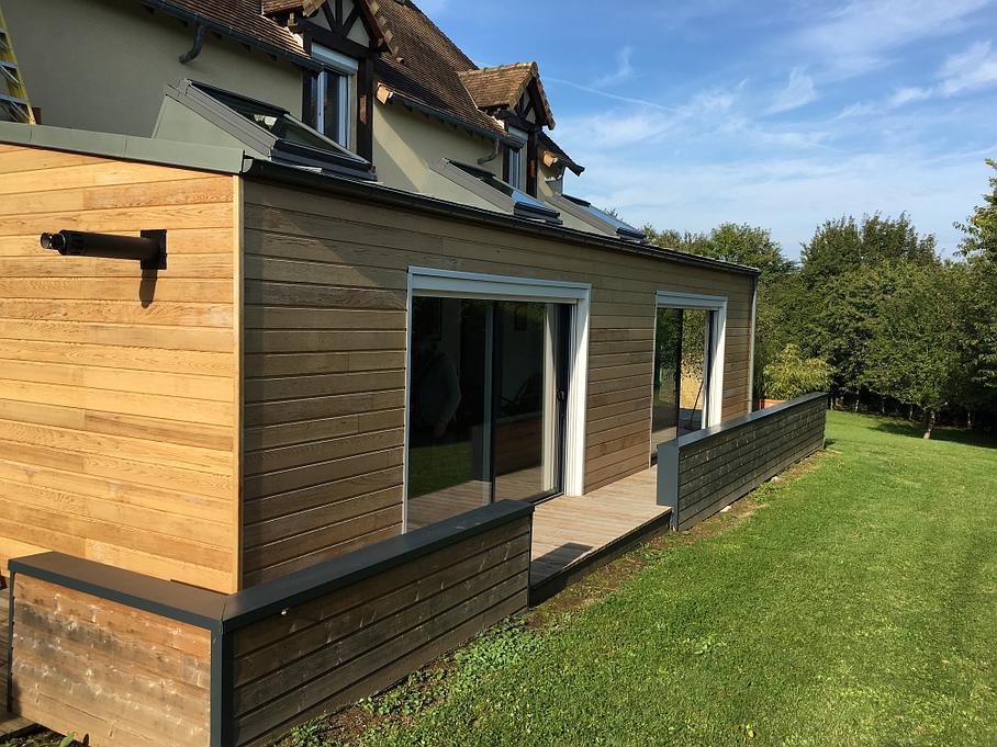 Réalisation d'extension de maison près de Lisieux